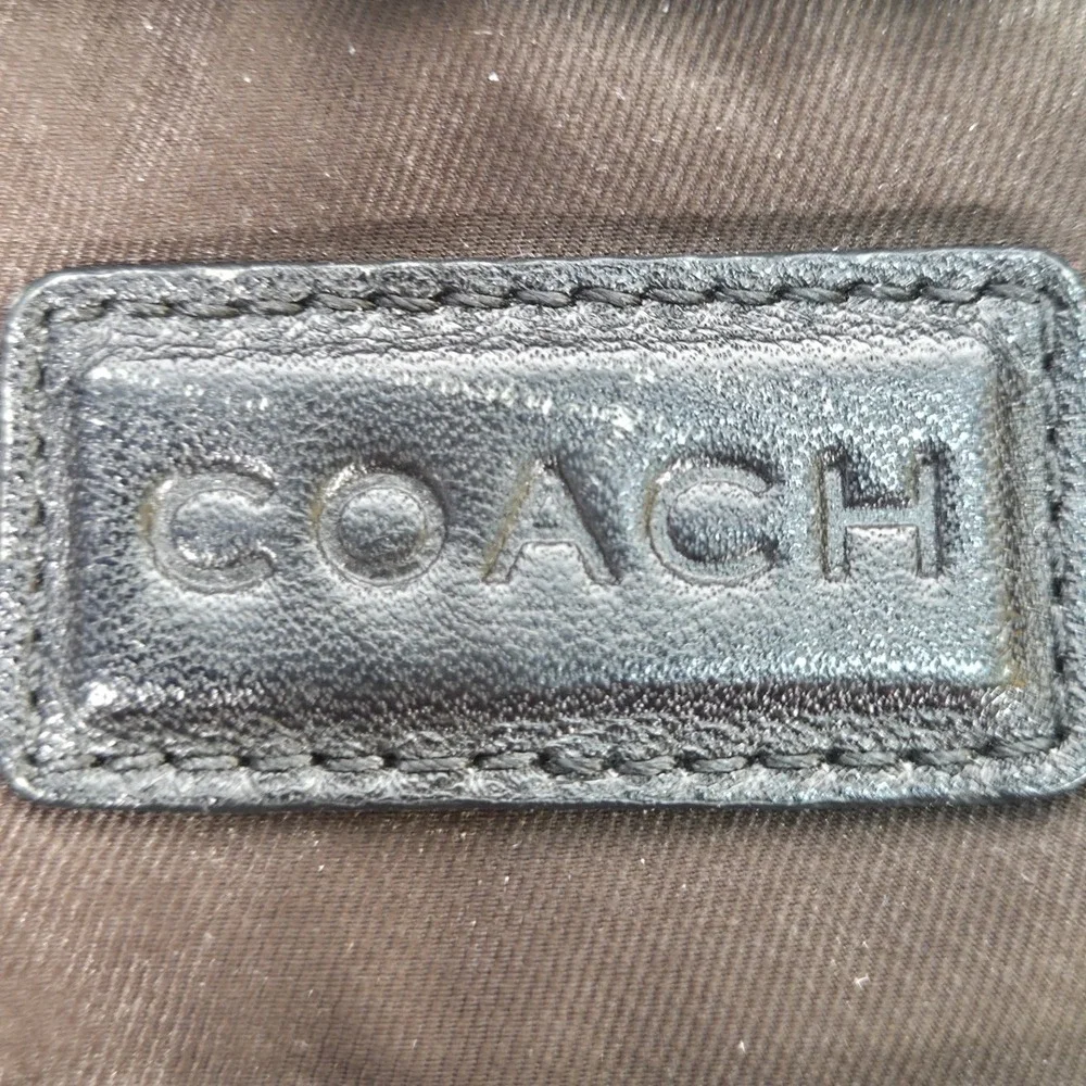 Coach 70681 Varick Nylon Messenger Bag Laptop Brown Briefcase Unisex 16x11x4.5